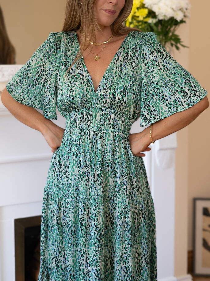 Green Cléo Dress