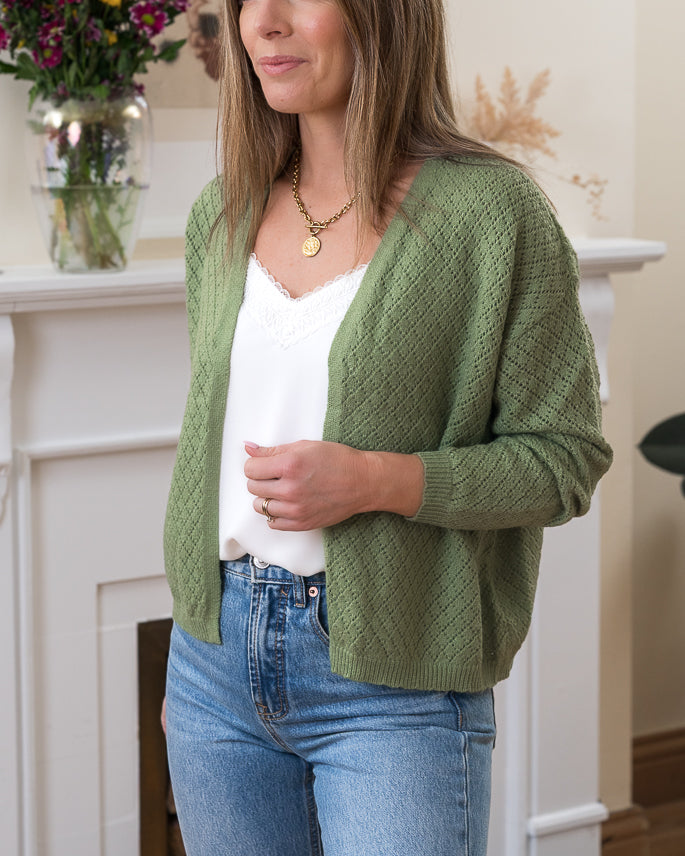 Green Martha Cardigan