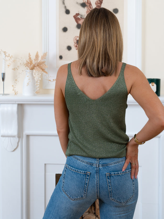 Khaki Bella Top