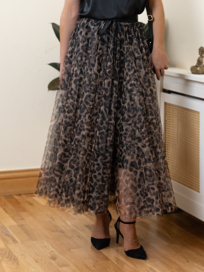 Masha Leopard skirt