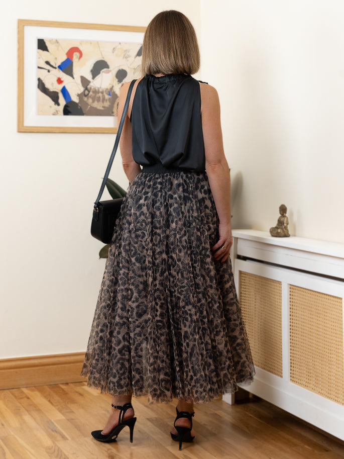 Masha Leopard skirt