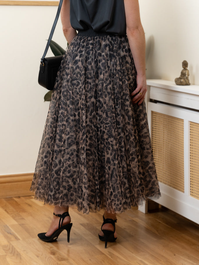 Masha Leopard skirt