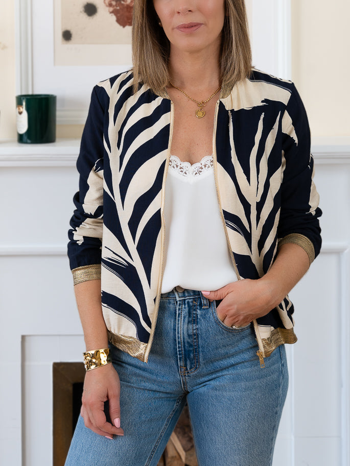 Navy Bombay bomber Jacket
