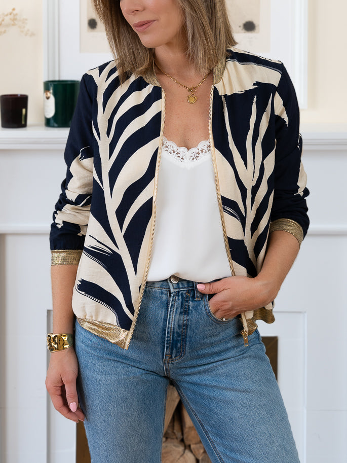 Navy Bombay bomber Jacket