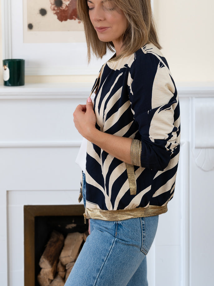 Navy Bombay bomber Jacket