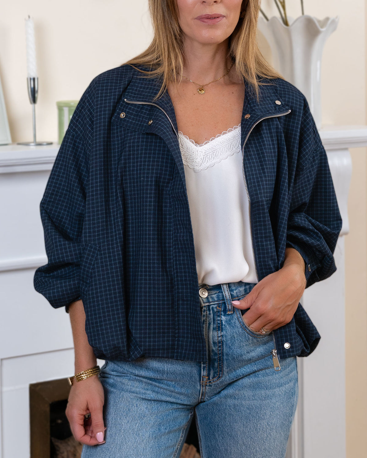 Navy Claire Jacket