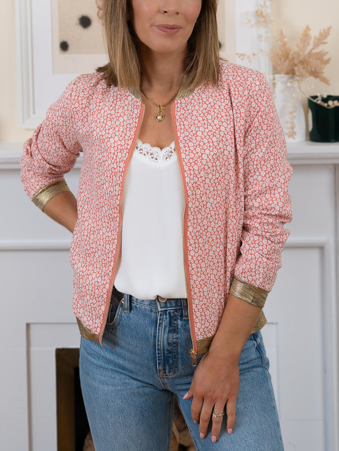 Pink Blossom Bomber
