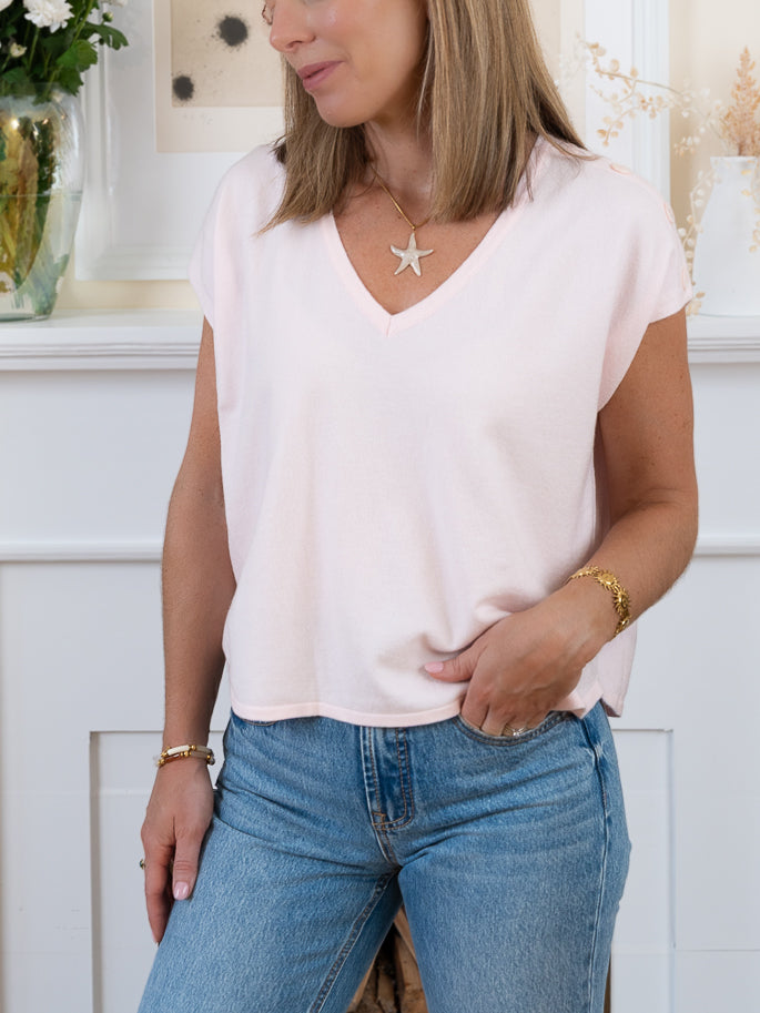 Pink Rachel Top