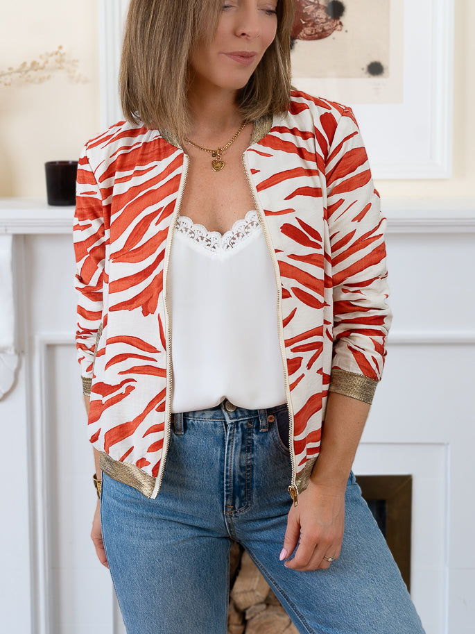 Red Ottawa Bomber Jacket