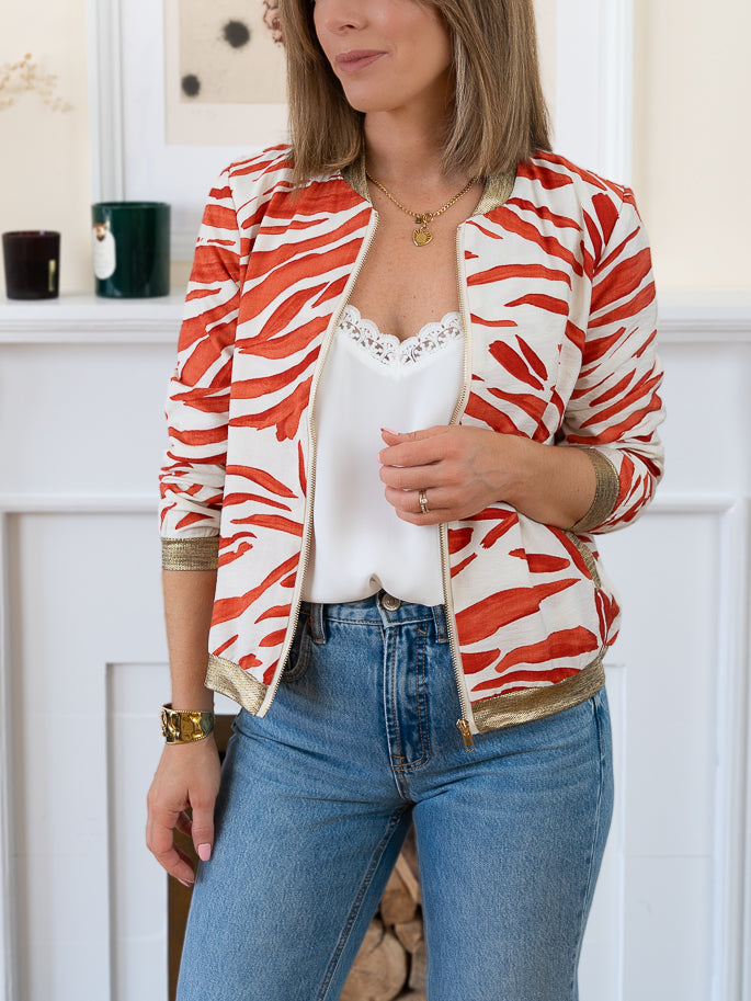 Red Ottawa Bomber Jacket