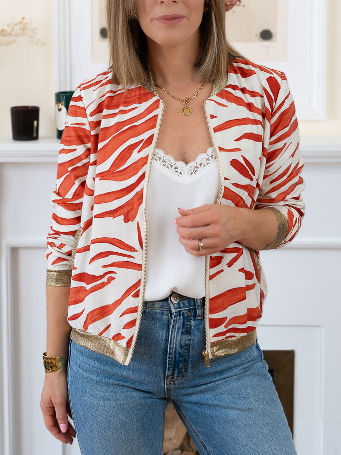 Red Ottawa Bomber Jacket