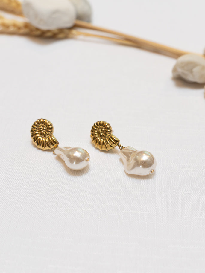 Shell Drop Earrings