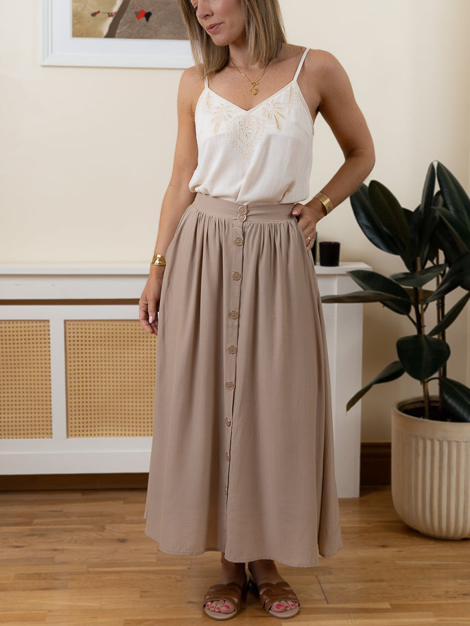 Taupe Harriet Skirt