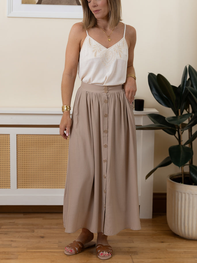 Taupe Harriet Skirt