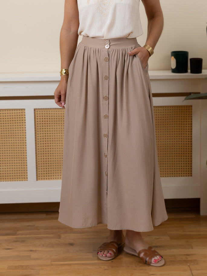 Taupe Harriet Skirt