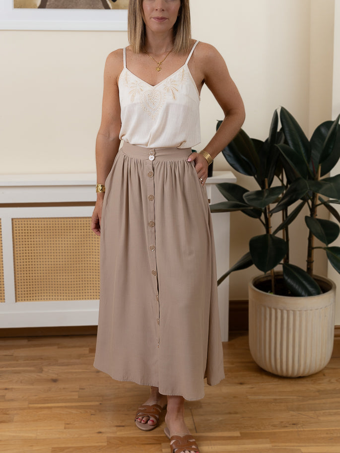 Taupe Harriet Skirt