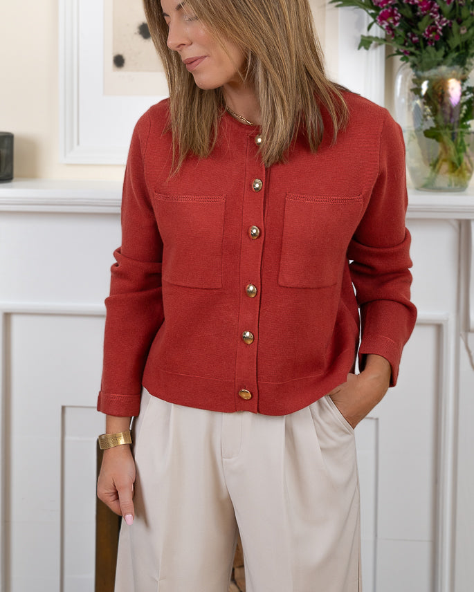 Terracotta Verona Cardigan