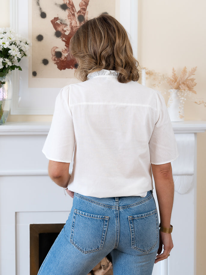 White Adeline Blouse