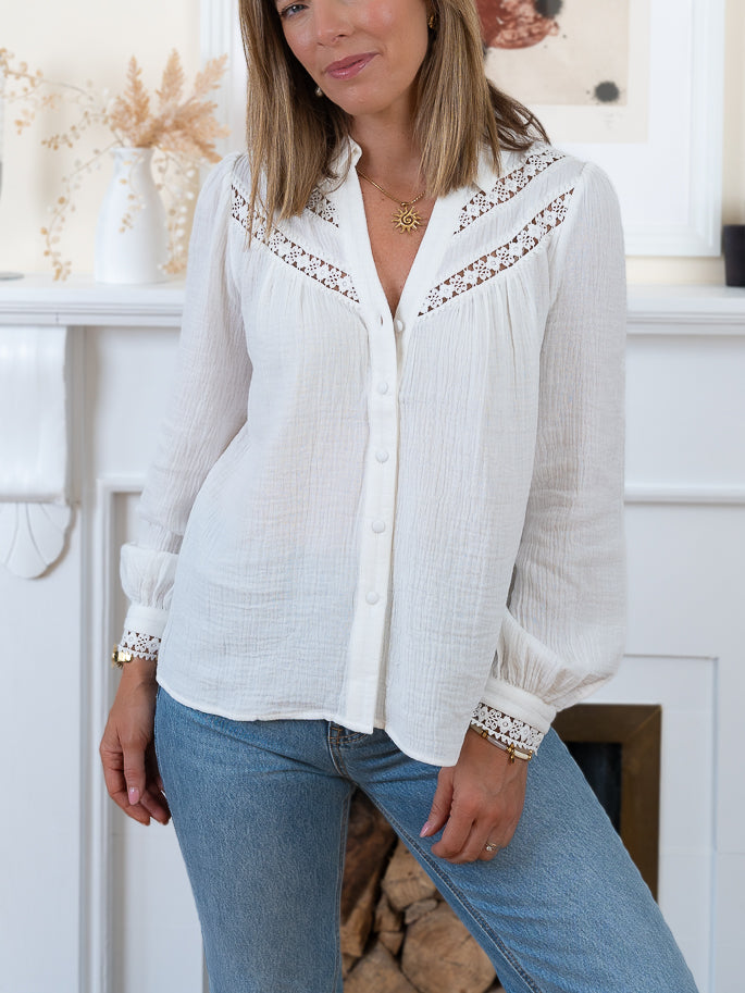 White Amaya Blouse