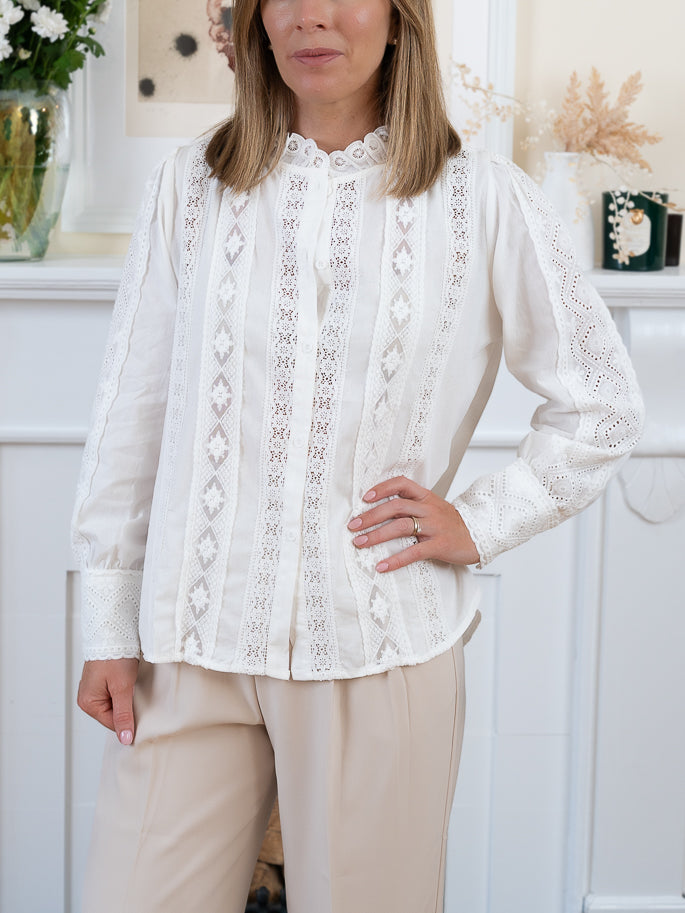 White Annie Blouse