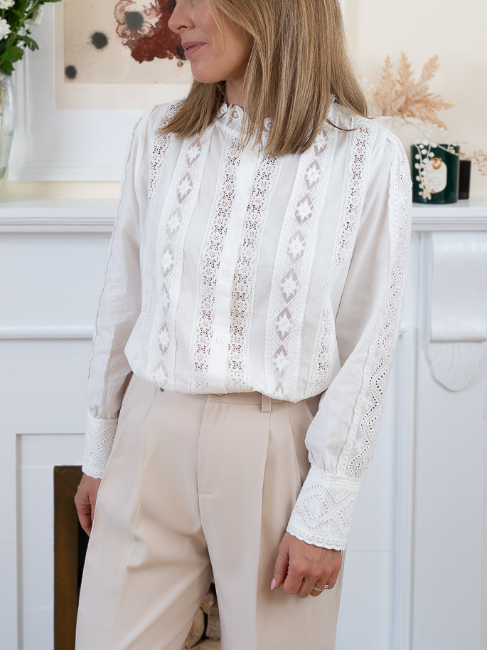 White Annie Blouse