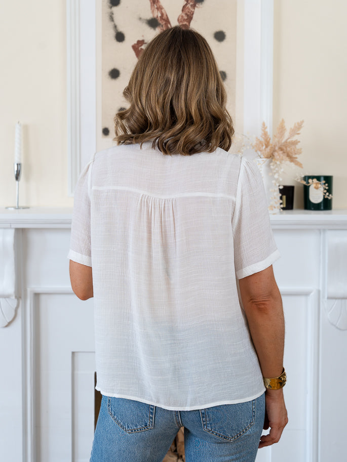 White Clemence Blouse
