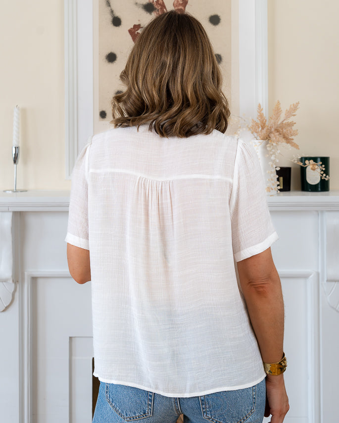 White Clemence Blouse