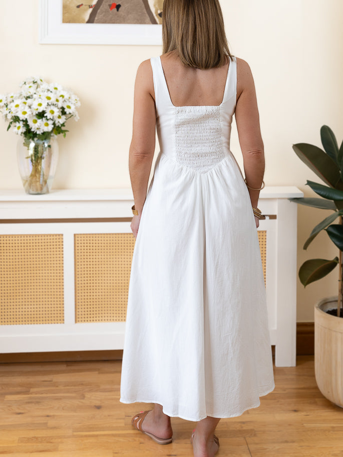 White Elena Dress