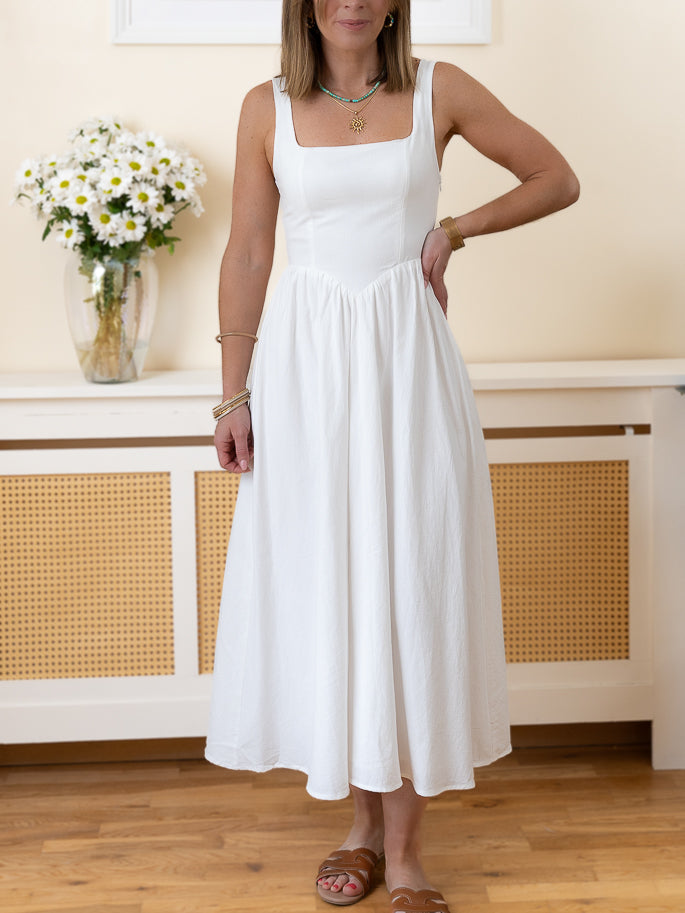White Elena Dress