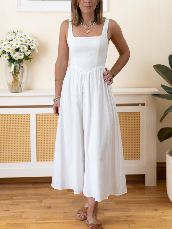 White Elena Dress