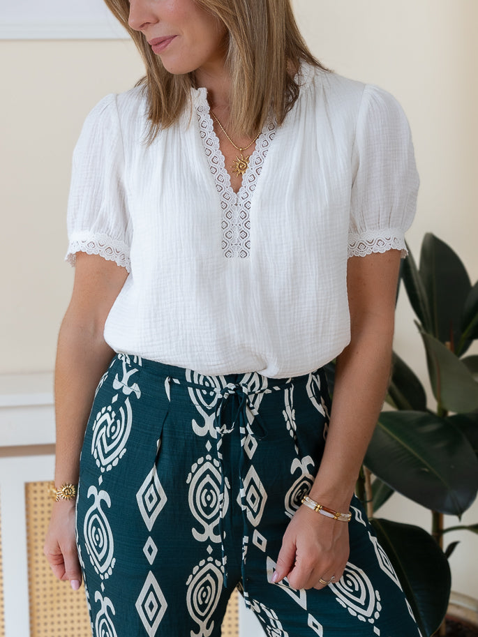 White Emily Top