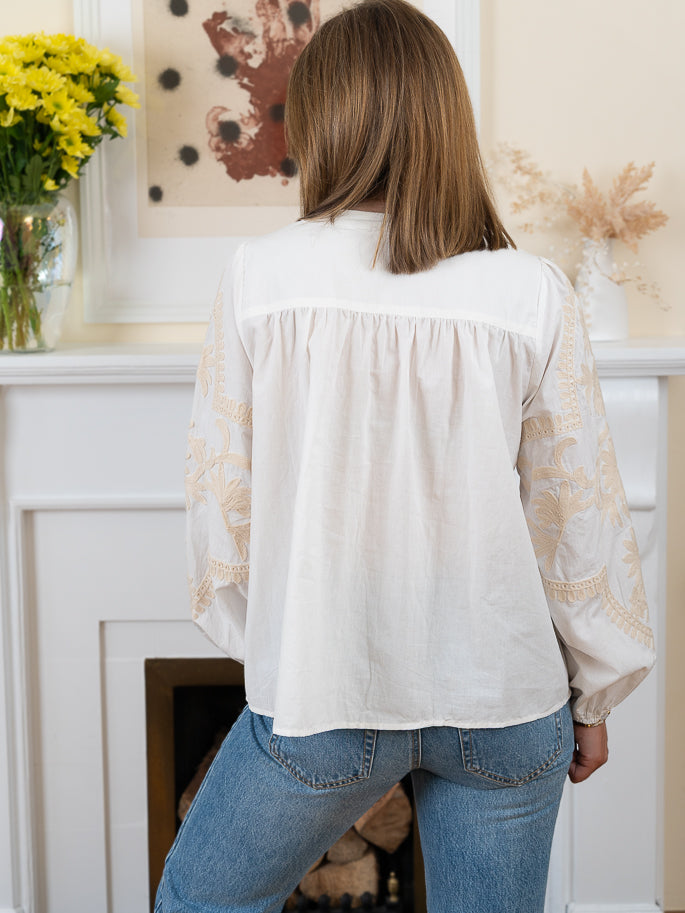 White Maya Blouse