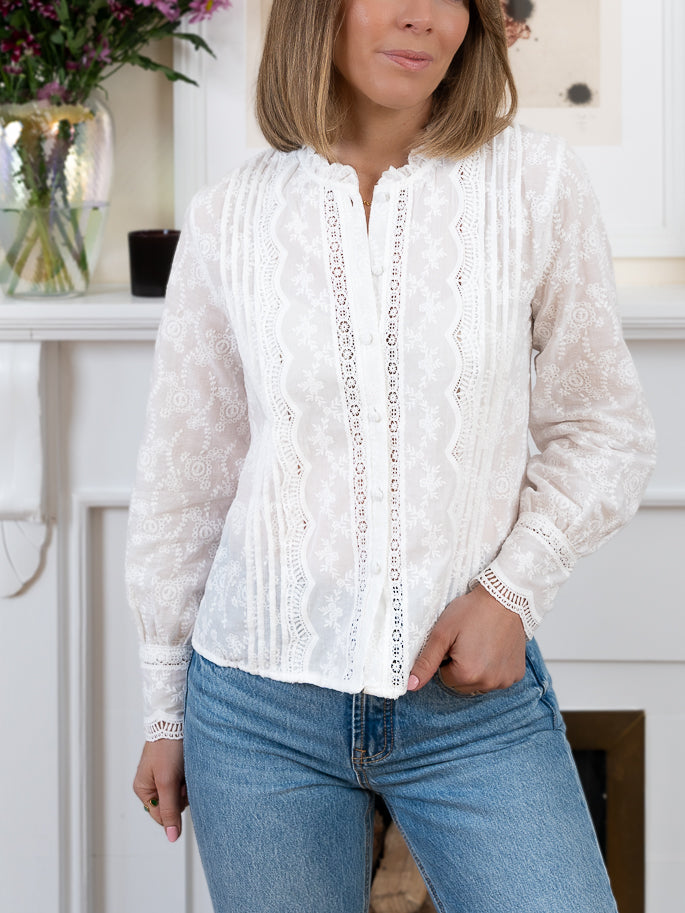 White Nate Blouse