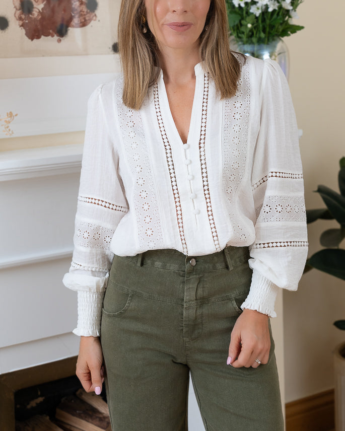 White Tracy Blouse