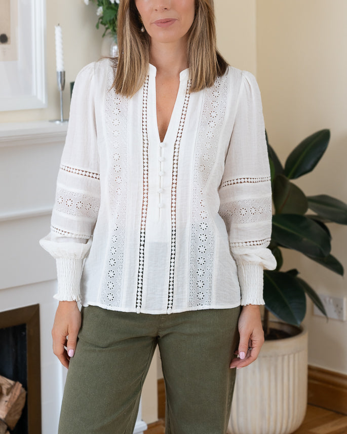 White Tracy Blouse