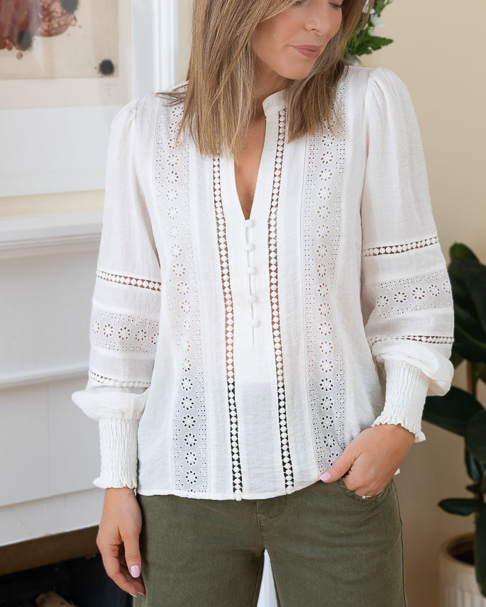 White Tracy Blouse