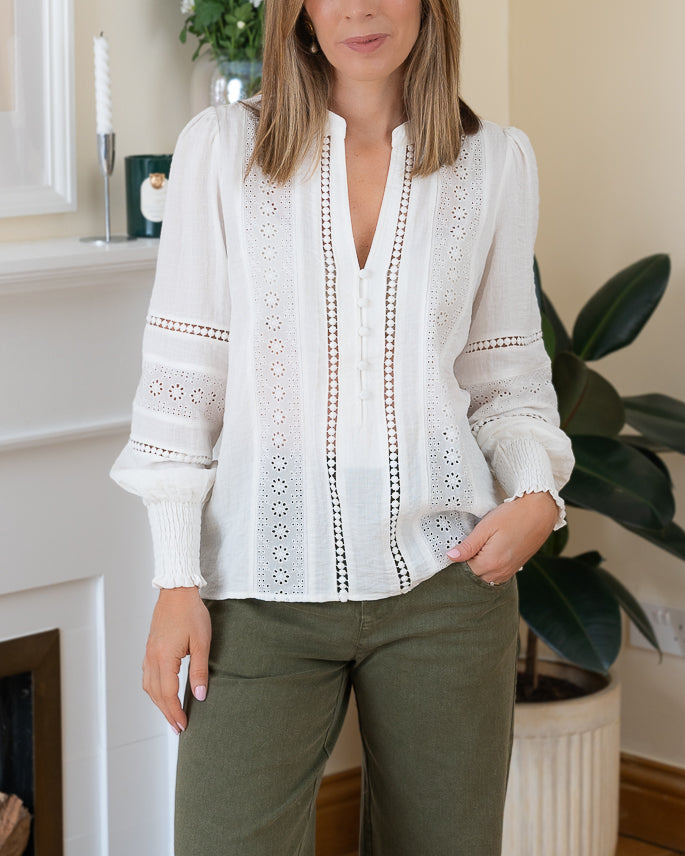 White Tracy Blouse