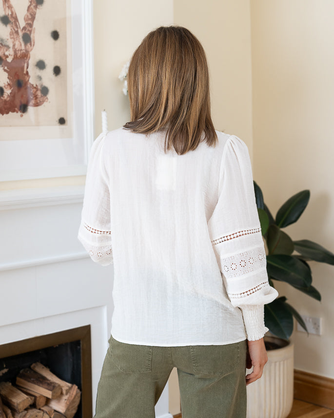 White Tracy Blouse