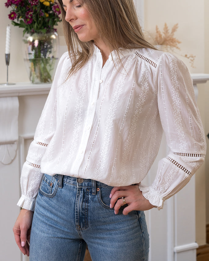 White Daisy Blouse