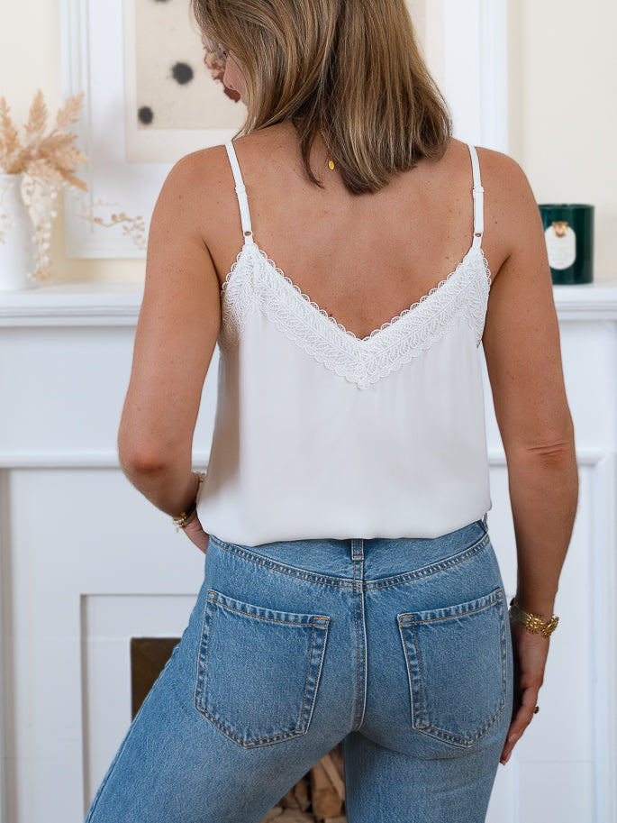 White Frida Cami