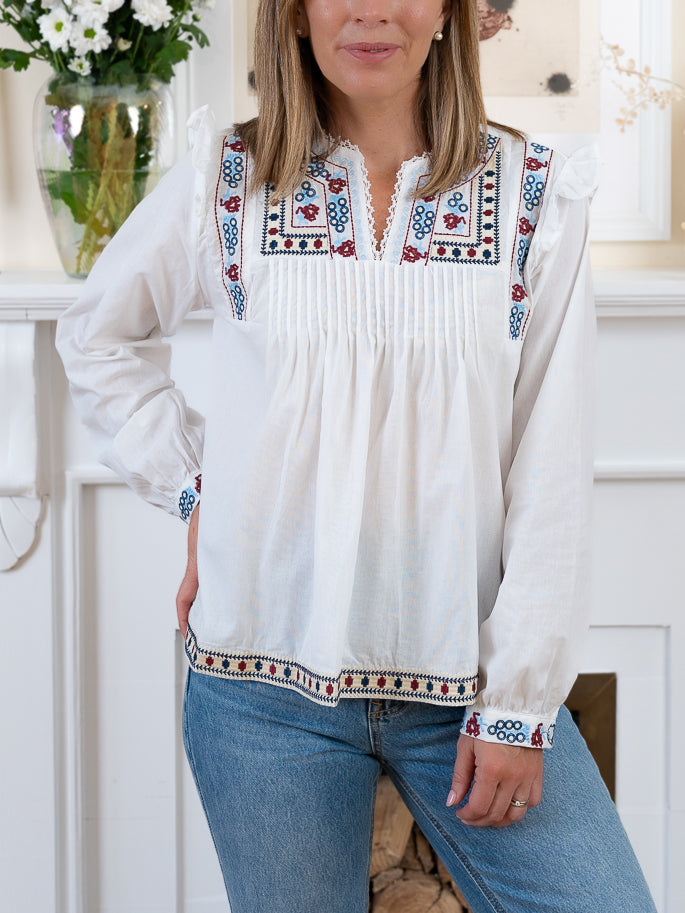 White Lucile Blouse