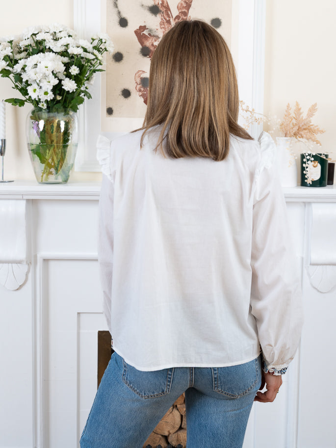 White Lucile Blouse
