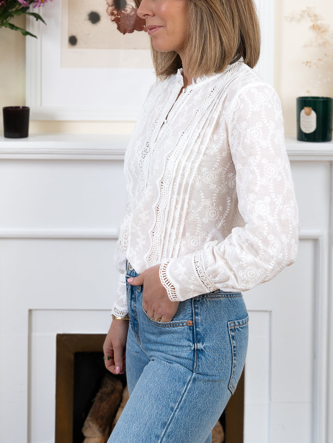 White Nate Blouse