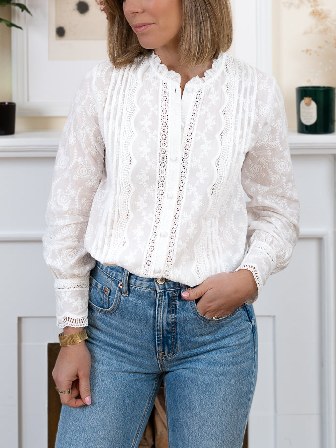 White Nate Blouse