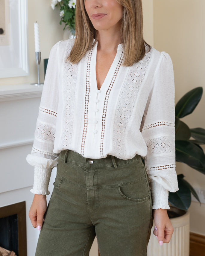 White Tracy Blouse