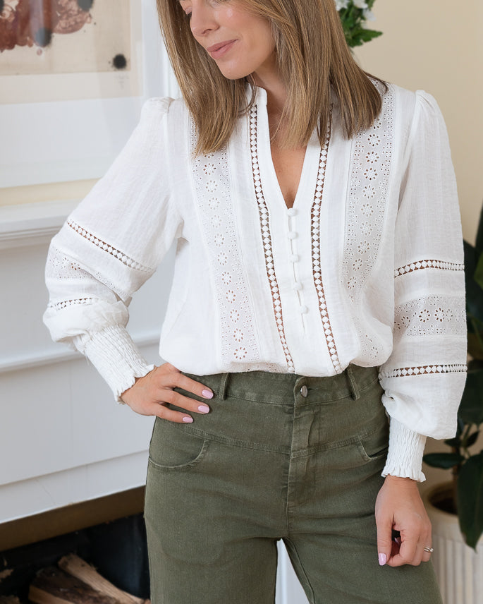 White Tracy Blouse