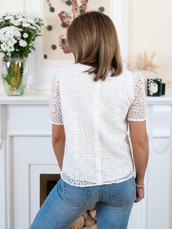 White lindsey Top