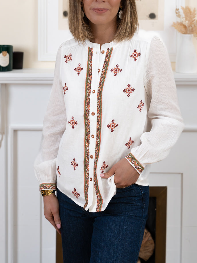 White phil blouse