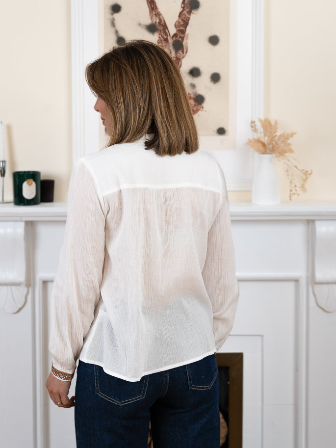 White phil blouse