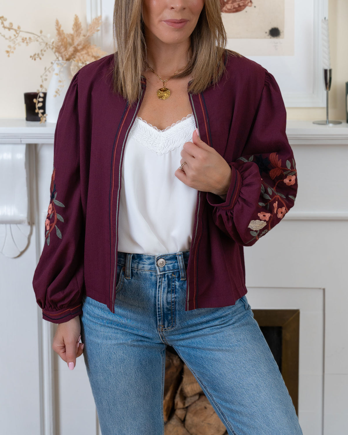 Burgundy Beth Jacket